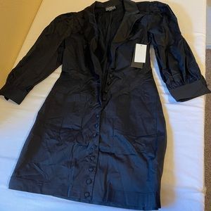 Women’s Danielle Bernstein Tuxedo mini dress. Black. Size 4